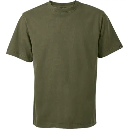 Heritage Washed T-shirt Olive Front